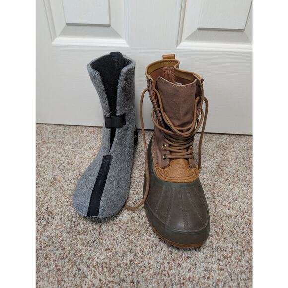 SOREL Mens Duck winter/waterproof boots, Mens 10.5; Removable liners;  WARM main image 9
